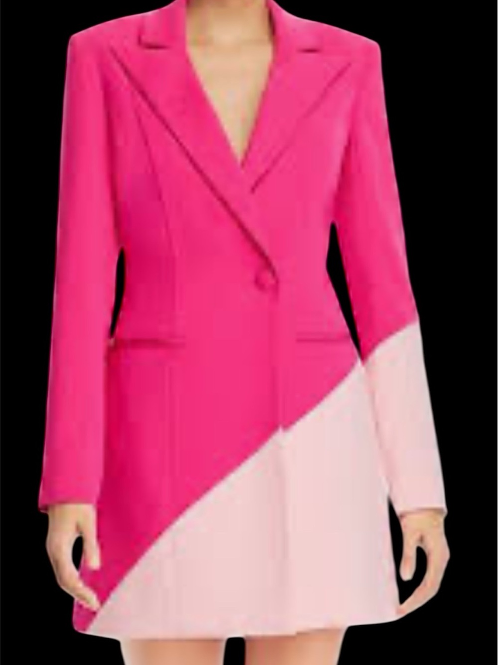 Jay Godfrey Ace Hit Pink Blazer Dress Sz Large